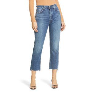 AGOLDE Riley High Rise Straight Crop In Disguise